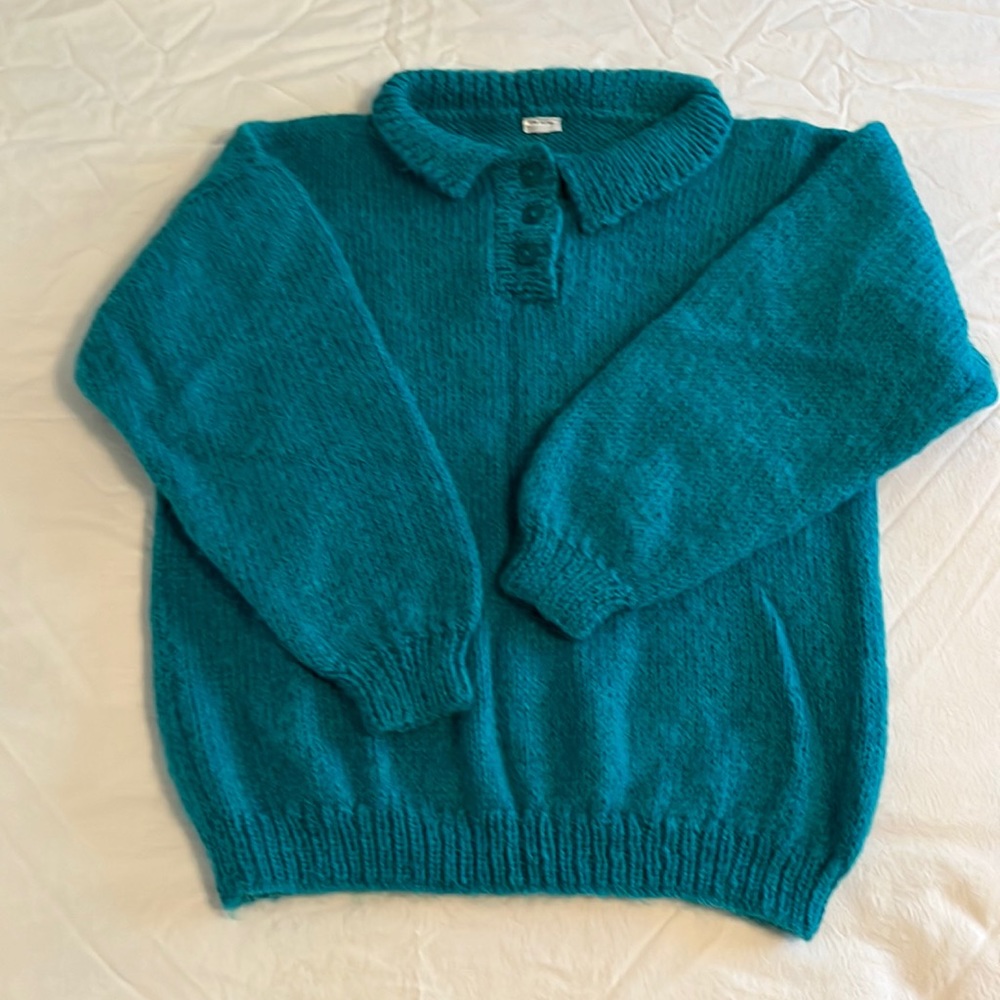 Lovely hand knit sweater. Imported from New Zealand!